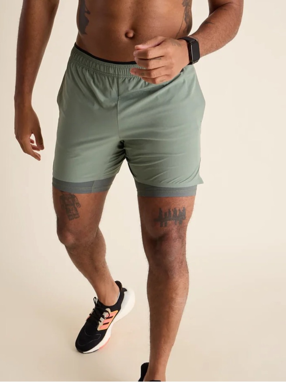 NWT chubbies ultimate training shorts 5.5” 2-in-1 the forester Sz S